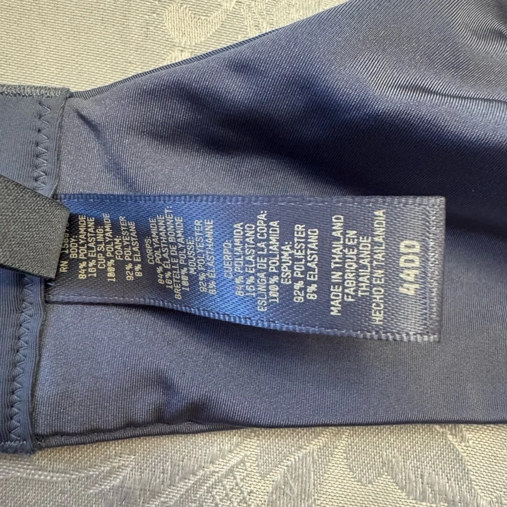 Skims‎ bra 44DD Fits Everyone T shirt bra underwire stretch blue gray 158973
